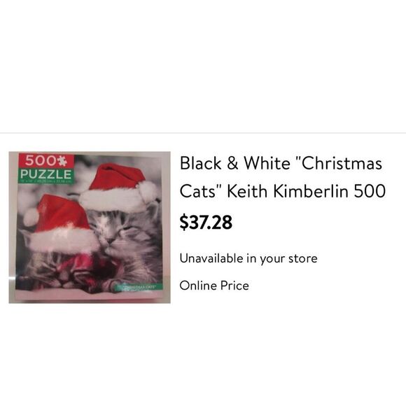 Christmas Cats 500 piece puzzle - Picture 9 of 9